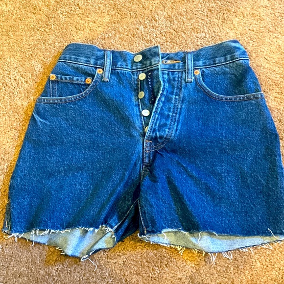 These are high quality Lucky Brand high denim shorts brand new never been worn. - Picture 1 of 3